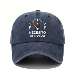 NECESITO CERVEZA pattern printed vintage duckbill cap, fashionable retro curved brim baseball cap, casual outdoor sun hat