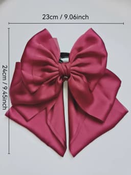 1pcs Fashion Large solid color bow Hair Claws For Women Girls Party Hair Accessories