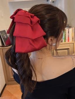 1pcs Fashion Large solid color bow Hair Claws For Women Girls Party Hair Accessories