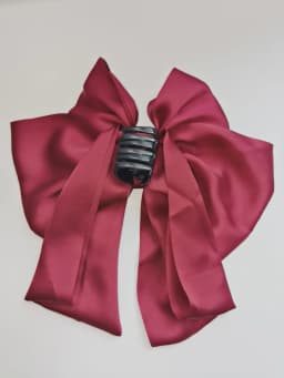 1pcs Fashion Large solid color bow Hair Claws For Women Girls Party Hair Accessories