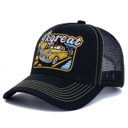 Hot Sale Unisex Baseball Cap Classic Vintage Car Pattern Mesh Cap Men And Women Breathable Streetwear Summer Trucker Hat