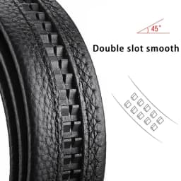 2Pcs 3.5cm 1.37inch Soft PU Leather Belt Body, No Buckle Replacement Strap for Men, Black Width Waistband for Automatic Buckle