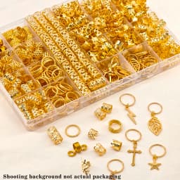 275pcs Boho Hair Alloy Pendants For Hair Dreadlock With Ring Cudd Charm Dreadlock Accessories Hair Decoration For Men Women Girl