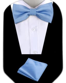 Bow Tie Man Wedding Luxury Bowtie Hanky Neckwear Fashion Elegant Set Neck Tie With Pocket Square Handkerchief Accessories Cravat