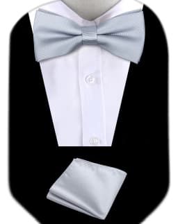 Bow Tie Man Wedding Luxury Bowtie Hanky Neckwear Fashion Elegant Set Neck Tie With Pocket Square Handkerchief Accessories Cravat
