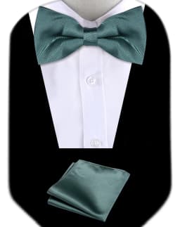 Bow Tie Man Wedding Luxury Bowtie Hanky Neckwear Fashion Elegant Set Neck Tie With Pocket Square Handkerchief Accessories Cravat