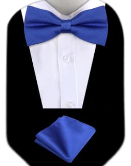 Bow Tie Man Wedding Luxury Bowtie Hanky Neckwear Fashion Elegant Set Neck Tie With Pocket Square Handkerchief Accessories Cravat