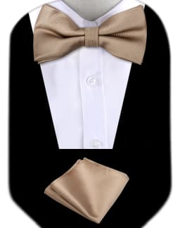 Bow Tie Man Wedding Luxury Bowtie Hanky Neckwear Fashion Elegant Set Neck Tie With Pocket Square Handkerchief Accessories Cravat