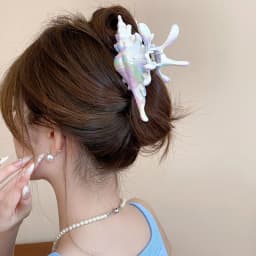 New Marine Conch Large Hair Claw Clips Crab Barrettes Women Girls Ponytail Hair Clamps Hairpins Hair Accessories Summer Fashion
