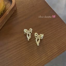 1/2pcs Princess Head Mini Small Bow Clip Metal Hair Accessories Broken Hair Bangs Clip Side Head Clip Summer Headdress