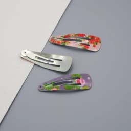 Girls Hair Clips 10 Set Mini Press Clips Colorful Baked Lacquer Baby Safe Snaps Cute Cartoon Prints Pink Hair Barrettes
