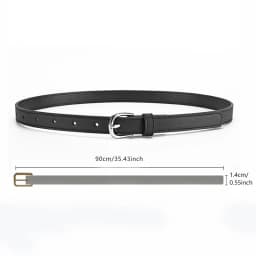 1spc PU Belt, Fashionable and Versatile, with a Commuter Style Pin Buckle, Pairs Well with Jeans and a Belt