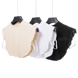 Simple Dickey Fake False Collars Womens Modal Half Collar Fashion Solid Color Turtleneck High Neck Cover Detachable Neck Collar