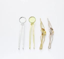 5pcs/lot Inner Size 12mm Round Cabochon Metal Hairpins Barrettes Hair Clips Base Setting For Jewelry Making DIY Hair Accessories