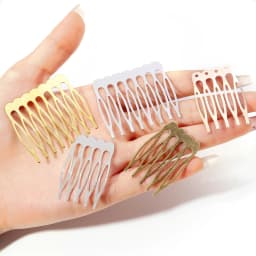 10Pcs/pack 5 8 10 Teeth Metal Hair Comb Clip Simple Side Hairpin for Women Bridal Ornament Decorative Wedding Hair Accessories