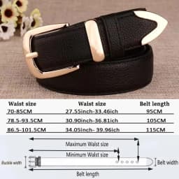 Women Leather Belts High Quality Fashion Best Matching Dress Jeans Belts for Lady Women's Dress Luxury Designer Brand LB2146