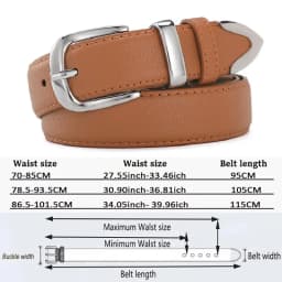 Women Leather Belts High Quality Fashion Best Matching Dress Jeans Belts for Lady Women's Dress Luxury Designer Brand LB2146
