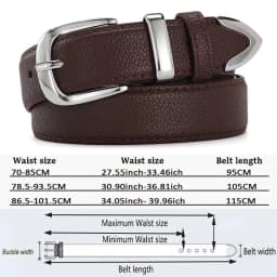 Women Leather Belts High Quality Fashion Best Matching Dress Jeans Belts for Lady Women's Dress Luxury Designer Brand LB2146