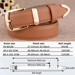 Women Leather Belts High Quality Fashion Best Matching Dress Jeans Belts for Lady Women's Dress Luxury Designer Brand LB2146