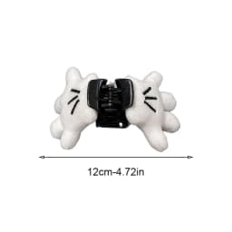 1pc white fluffy three-dimensional palm hair clip exaggerated cute fluffy hairpin hair accessory head accessory gift hair grab