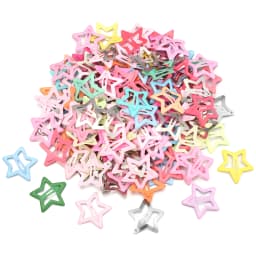 50pcs/lot Y2K Star BB Hair Clips Candy Colorful Metal Pentagram Snap Hairpins Barrettes For Girls Headwear Hair Accessories