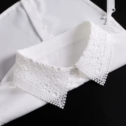 Hollow Lace Chiffon Fake Collar for Womens Half Shirt Blouse Sweater Detachable Shirt Collar False Lapel Top Collars Decor