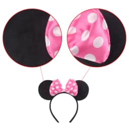 Adult Kids Mouse Ears Headband Girls Birthday Party Sequin Dot Bows Accessories Children's Headwear Party Hair Band