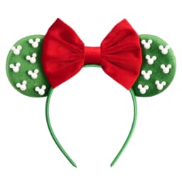 Pearls 3.3"Mouse Ears Headband 5‘’ Velvet Bow Hairband For Girls Festival Party Cosplay DIY Hair Accessories Women Gifts