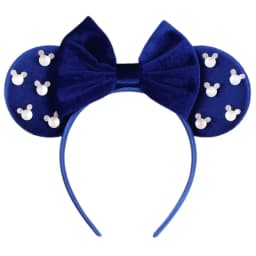 Pearls 3.3"Mouse Ears Headband 5‘’ Velvet Bow Hairband For Girls Festival Party Cosplay DIY Hair Accessories Women Gifts
