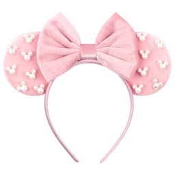 Pearls 3.3"Mouse Ears Headband 5‘’ Velvet Bow Hairband For Girls Festival Party Cosplay DIY Hair Accessories Women Gifts