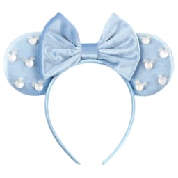 Pearls 3.3"Mouse Ears Headband 5‘’ Velvet Bow Hairband For Girls Festival Party Cosplay DIY Hair Accessories Women Gifts