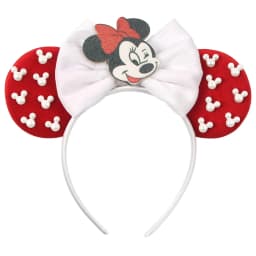 Pearls 3.3"Mouse Ears Headband 5‘’ Velvet Bow Hairband For Girls Festival Party Cosplay DIY Hair Accessories Women Gifts