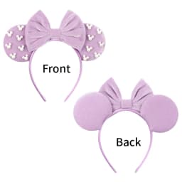 Pearls 3.3"Mouse Ears Headband 5‘’ Velvet Bow Hairband For Girls Festival Party Cosplay DIY Hair Accessories Women Gifts