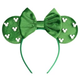 Pearls 3.3"Mouse Ears Headband 5‘’ Velvet Bow Hairband For Girls Festival Party Cosplay DIY Hair Accessories Women Gifts