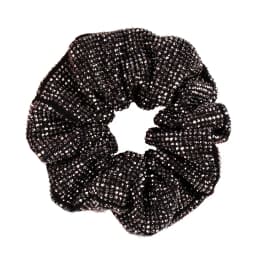 Fashion Ladies Rhinestone Hair Ring Girls New Elegant Temperament Pill Hair Rope Leather Band Hair Accessories Jewelry Gift