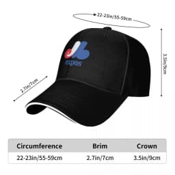 Best seller montreal expos logo Baseball Cap fashionable Golf Women Hats Men's