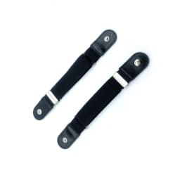 2pcs/set Casual No Buckle Elastic Belt Canvas Adjustable Waist Belt Invisible Pants Buckle Women Men