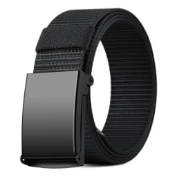Men Female Belts Military Nylon Adjustable Belt Men Outdoor Travel Tactical Waist Belt with Plastic Buckle for Pants