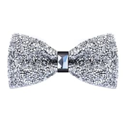 1 Piece Men's Glitter Rhinestone Bow Tie Shiny Full Rhinestone Bow Banquet Party Wedding Stage Event Gold Silver