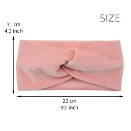 Yoga Headbands Soft Elastic Ear Warmer Cross Headwrap Plush Turban Wide Brim Headwear for Women Girls Fashion Hair Accessories
