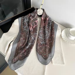 New Fashion 70X70cm Women's Scarf Paisley Print Scarf Cotton Texture Square Shawl Decorative Headband Neck Luxury Design Bandana