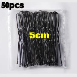 5/6/7cm Black Hair Clips U-Shaped Bobby Pin Invisible Wavy Hairpin Hairstyle Styling Metal Hair Grip Barrette Hair Accessories