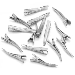 10pcs Metal Alligator Hair Clip With Teeth Nonslip Hairdressing Styling Accessories DIY Broken Hair Clip Edge Clip Accessories