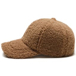 Baseball cap autumn/winter Korean version duckbill cap with thick velvet for warmth, solid color whiteboard, simple design
