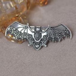 Viking hair clip, French hair clip, Gothic witch spring clip accessory, butterfly, bat, animal headwear, women's hair accessory