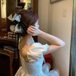 1pc super fairy lace ballet bow tassel hair clip for women's back of head hairpin updo large shark clip hair grip head accessory