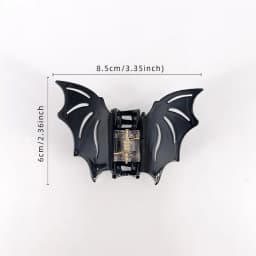 Bat-shaped Acetic Acid Material Halloween Funny Updo Festival Dress Hair Grab Hair Accessories for Women
