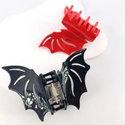 Bat-shaped Acetic Acid Material Halloween Funny Updo Festival Dress Hair Grab Hair Accessories for Women