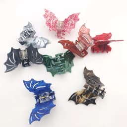 Bat-shaped Acetic Acid Material Halloween Funny Updo Festival Dress Hair Grab Hair Accessories for Women