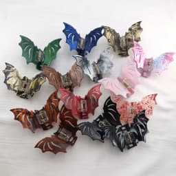 Bat-shaped Acetic Acid Material Halloween Funny Updo Festival Dress Hair Grab Hair Accessories for Women